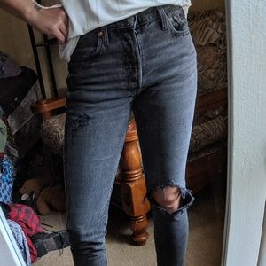 Levi's high rise skinnies sz 25